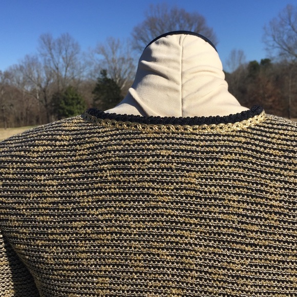 St John Couture Gold Black Metallic Jacket***STUNNING & GLAMOROUS***Sz 2 - Picture 7 of 16